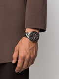 Hugo Boss Allure Chronograph Black Dial Silver Steel Strap Watch for Men - 1513922