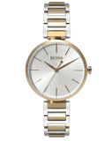 Hugo Boss Allusion Quartz Silver Dial Two Tone Steel Strap Watch For Women - 1502417