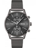 Hugo Boss Associate Grey Dial Grey Mesh Bracelet Watch for Men - 1513870
