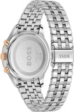 Hugo Boss Avery Chronograph Blue Dial Silver Steel Strap Watch for Men - 1514158