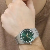 Hugo Boss Candor Green Dial Silver Steel Strap Watch for Men - 1514079
