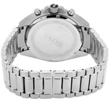 Hugo Boss Driver Black Dial Silver Steel Strap Watch for Men - 1512883