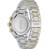 Hugo Boss Grand Prix Chronograph Green Dial Two Tone Steel Strap Watch for Men - 1514227