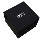 Hugo Boss Gregor Chronograph Black Dial Black Leather Strap Watch for Men - 1514049