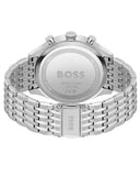 Hugo Boss Gregor Chronograph Black Dial Silver Steel Strap Watch For Men - 1514082