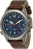 Hugo Boss Nomad Blue Dial Brown Leather Strap Watch for Men - 1513773