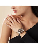 Hugo Boss Novia Brown Dial Two Tone Steel Strap Watch for Women - 1502617