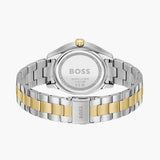 Hugo Boss Runner Chronograph Grey Dial Two Tone Steel Strap Watch for Men - 1514144