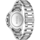 Hugo Boss Runner Chronograph Orange Dial Silver Steel Strap Watch for Men - 1514162