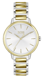 Hugo Boss Signature Silver Dial Two Tone Steel Strap Watch for Women - 1502568