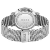Hugo Boss Skymaster White Dial Silver Mesh Bracelet Watch for Men - 1513933