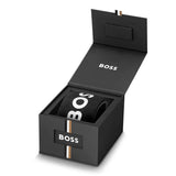 Hugo Boss Strike Chronograph Blue Dial Silver Steel Strap Watch for Men - 1514240