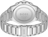Hugo Boss Taper Chronograph White Dial Silver Steel Strap Watch for Men - 1514087