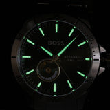 Hugo Boss Troper Automatic Chronograph Green Dial Silver Steel Strap Watch for Men - 1514200