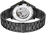 Hugo Boss Troper Chronograph Automatic Black Dial Black Steel Strap Watch for Men - 1514203