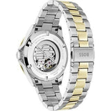 Hugo Boss Troper Chronograph Automatic Blue Dial Two Tone Steel Strap Watch for Men - 1514201