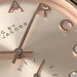 Marc Jacobs Baker Rose Gold Dial Grey Leather Strap Watch for Women - MBM1400