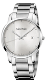 Calvin Klein City Chronograph White Dial Silver Steel Strap Watch for Men - K2G2G14X