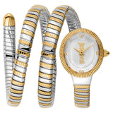 Just Cavalli After Party Silver Dial Two Tone Steel Strap Watch for Women - JC1L269M0055