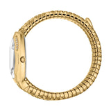 Just Cavalli Classico Lungo White Dial Gold Steel Strap Watch for Women - JC1L248M0025