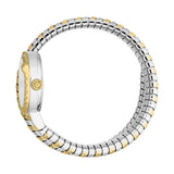 Just Cavalli Enchanting Silver Dial Two Tone Steel Strap Watch for Women - JC1L301M0065