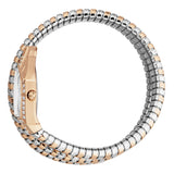 Just Cavalli Glam Evo 4 White Dial Two Tone Steel Strap Watch for Women - JC1L209M0075