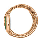 Just Cavalli Glam Evo 5 Green Dial Rose Gold Steel Strap Watch for Women - JC1L228M0055