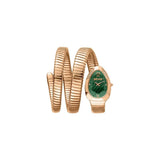 Just Cavalli Glam Evo 9 Green Dial Rose Gold Steel Strap Watch for Women - JC1L224M0055