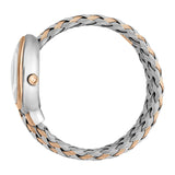 Just Cavalli Novara Silver Dial Two Tone Steel Strap Watch for Women - JC1L264M0075