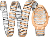 Just Cavalli Taglio Silver Dial Two Tone Steel Strap Watch for Women - JC1L226M0065