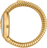 Just Cavalli Vezzoso White Dial Gold Steel Strap Watch for Women - JC1L230M0035
