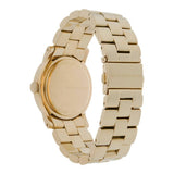 Marc Jacobs Amy Blue Dial Gold Steel Strap Watch for Women - MBM3220