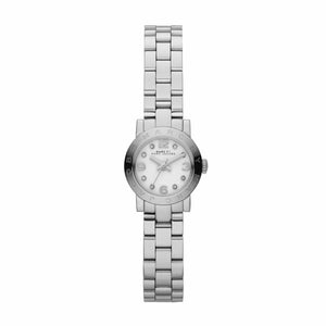 Marc Jacobs Amy Dinky White Dial Silver Steel Strap Watch for Women - MBM3225