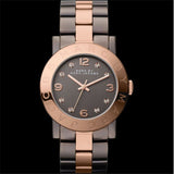 Marc Jacobs Amy Grey Dial Two Tone Steel Strap Watch for Women - MBM3195