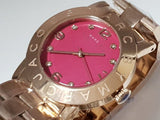 Marc Jacobs Amy Purple Dial Rose Gold Steel Strap Watch for Women - MBM8618