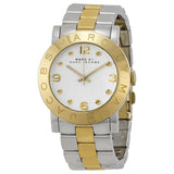Marc Jacobs Amy Silver Dial Two Tone Steel Strap Watch for Women - MBM3139