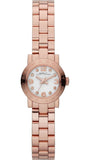 Marc Jacobs Amy White Dial Rose Gold Steel Strap Watch for Women - MBM3227