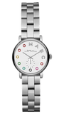 Marc Jacobs Baker Dexter White Dial Silver Steel Strap Watch for Women - MBM3423