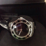 Marc Jacobs Blade Black Dial Silver Steel Strap Watch for Women - MBM3059