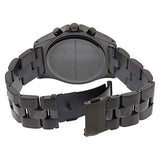 Marc Jacobs Blade Chronograph Black Dial Black Steel Strap Watch for Women - MBM3083
