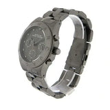Marc Jacobs Blade Chronograph Black Dial Black Steel Strap Watch for Women - MBM3103