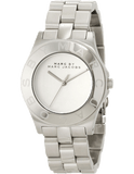 Marc Jacobs Blade Chronograph Silver Dial Silver  Steel Strap Watch for Women - MBM3125