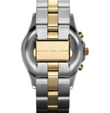 Marc Jacobs Blade Chronograph Silver Dial Two Tone Steel Strap Watch for Women - MBM3177