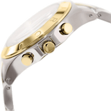 Marc Jacobs Blade Chronograph Silver Dial Two Tone Steel Strap Watch for Women - MBM3177