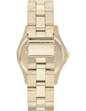 Marc Jacobs Blade Gold Dial Gold Steel Strap Watch for Women - MBM3126