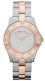 Marc Jacobs Blade Silver Dial Two Tone Steel Strap Watch for Women - MBM3129
