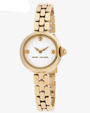 Marc Jacobs Courtney White Dial Gold Steel Strap Watch for Women - MJ3457