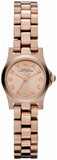 Marc Jacobs Dinky Rose Gold Dial Rose Gold Steel Strap Watch for Women - MBM3200