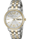 Marc Jacobs Fergus Silver Dial Two Tone Steel Strap Watch for Women - MBM3426