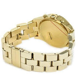 Marc Jacobs Henry Chronograph Gold Dial Gold Steel Strap Watch for Women - MBM3105
